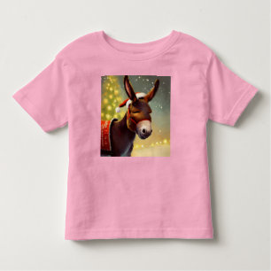 Christmas Donkey 4 Toddler T-Shirt