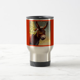 Christmas Donkey 4 Travel Mug