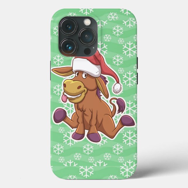 Christmas Donkey Cartoon Case-Mate iPhone Case (Back)
