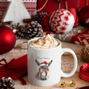 Christmas Donkey, customisable  Mug