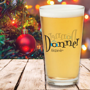 Christmas Donner Santas Reindeer Head Phones Glass