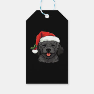 Christmas Doodle Oodle Dog - Black Classic T-Shirt Gift Tags
