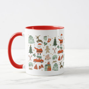 Christmas Doodles cute holiday Mug