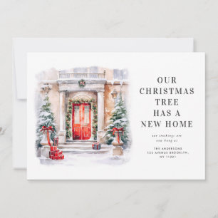 christmas door holiday moving announcement