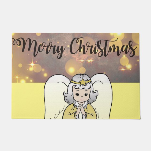 Christmas Door Mat, Angel Doormat (Front)