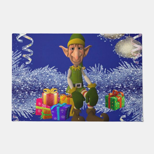 Christmas Door Mat, Elf Doormat (Front)