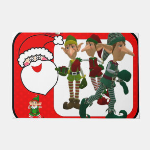 Christmas Door Mat, Elf Doormat