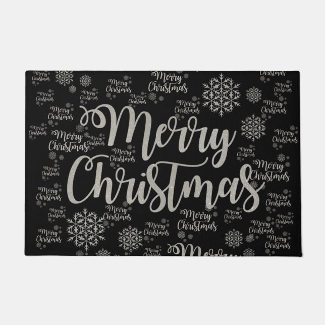 Christmas Door Mat, Merry Christmas Doormat (Front)