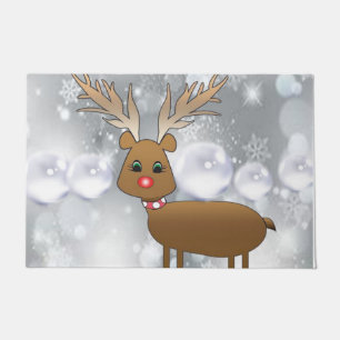 Christmas Door Mat, Reindeer Doormat