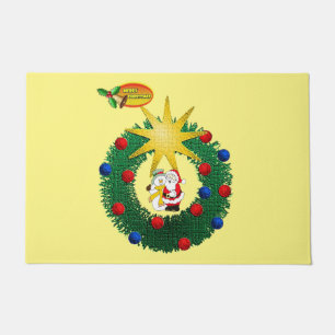 Christmas Door Mat, Santa Doormat