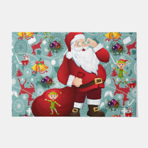Christmas Door Mat, Santa Doormat