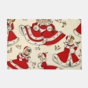 Christmas Door Mat, Vintage Doormat