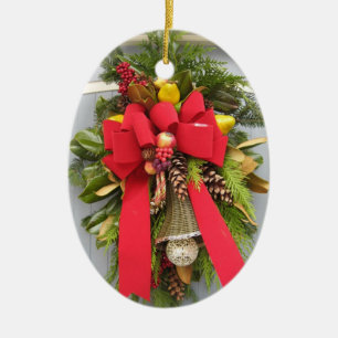 Christmas Door Oval Ornament