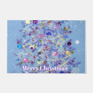 Christmas Doormat with Beautiful Christmas Tree