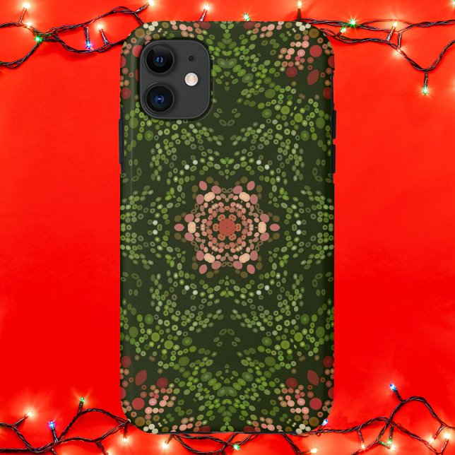 Christmas Dot Mandala Case-Mate iPhone Case (Creator Uploaded)