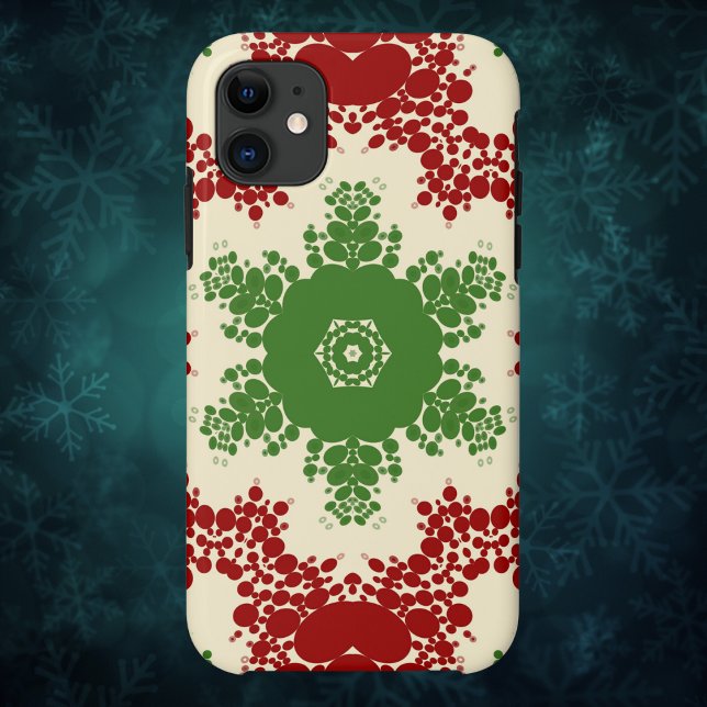 Christmas Dot Mandala Case-Mate iPhone Case (Creator Uploaded)