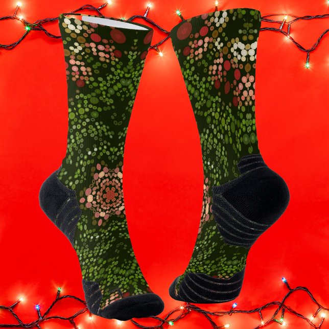 Christmas Dot Mandala Socks (Creator Uploaded)