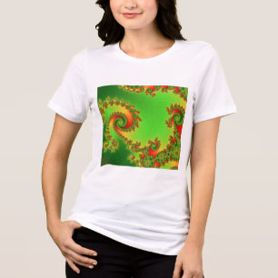 Christmas Double Spiral T-Shirt Tri-Blend Shirt