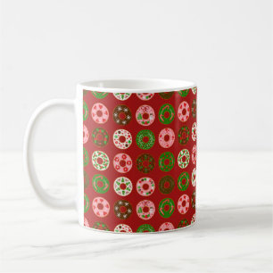 Christmas Doughnut Holiday Treat Pattern Coffee Mug