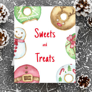 Christmas doughnuts baby shower Sweets and treats Poster