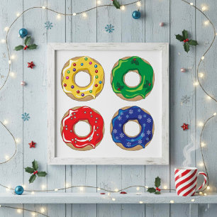Christmas Doughnuts Poster