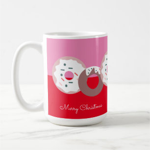 Christmas Doughnuts Sprinkles Bakery Merry Christ Coffee Mug