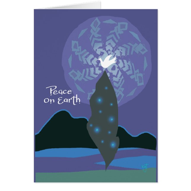 Christmas Dove Peace Greeting card (Front)