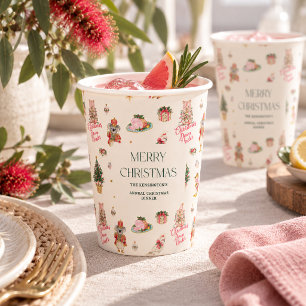 Christmas Down Under Personalised Paper Cups