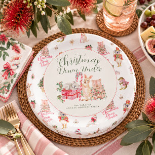 Christmas Down Under Personalised Party Plates