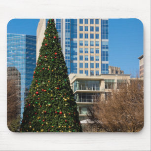Christmas Downtown Dallas Mouse Pad