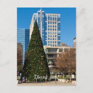 Christmas Downtown Dallas Postcard