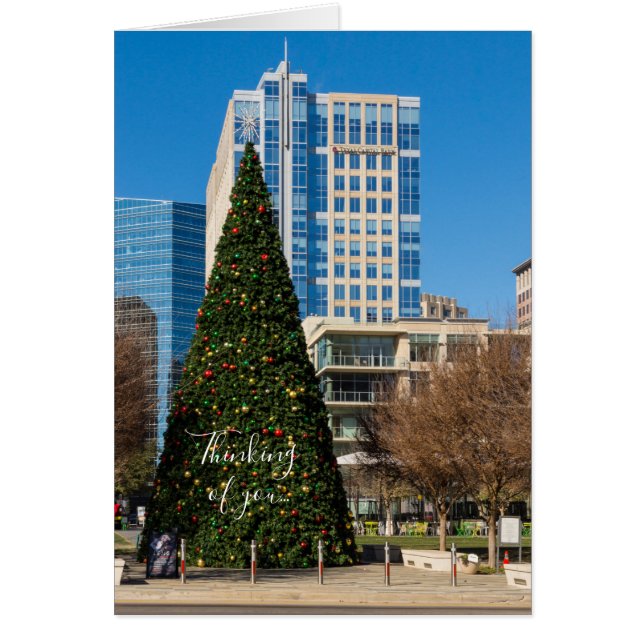 Christmas Downtown Dallas Thinking Of You Card (Front)