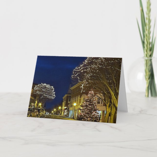 Christmas Downtown Plymouth, MA Holiday Card (Front)