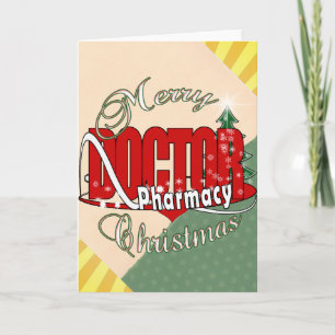 CHRISTMAS DR DOCTOR PHARMACY HOLIDAY CARD
