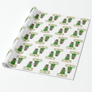 Christmas Drag Tree Holiday Wrapping Paper Glossy