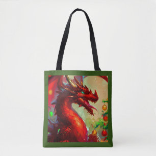 Christmas Dragon 1 Tote Bag