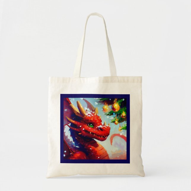 Christmas Dragon 2 Tote Bag (Front)