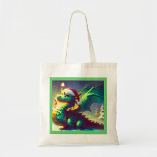 Christmas Dragon 3 Tote Bag