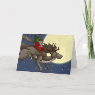 Christmas Dragon Greeting Card