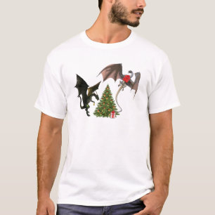 Christmas Dragon Mythical Holiday T-Shirt