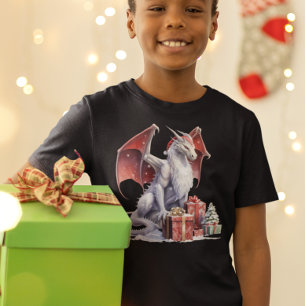 Christmas Dragon Mythical Santa T-Shirt