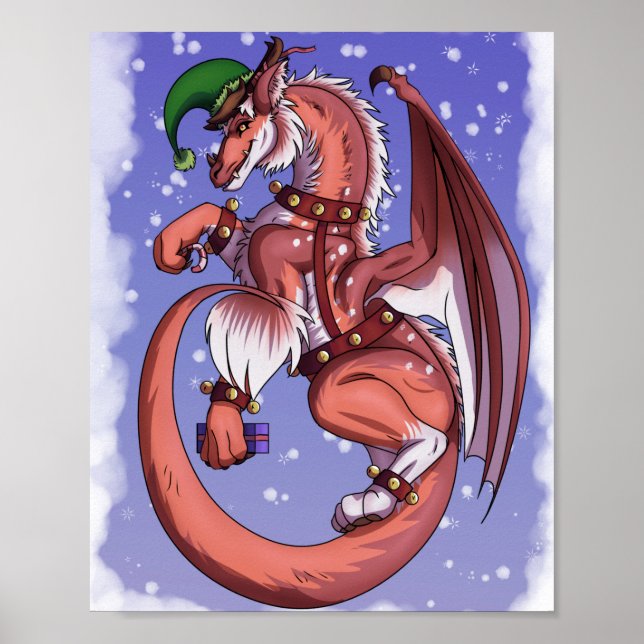 Christmas Dragon (No Text) Poster (Front)