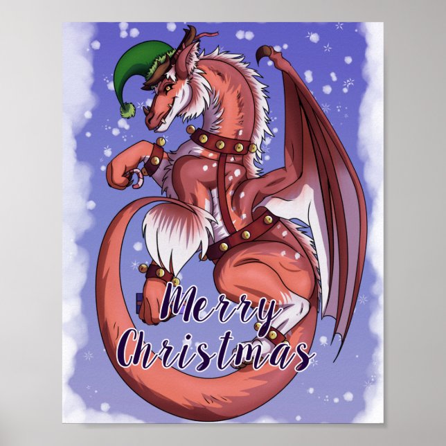 Christmas Dragon Poster (Front)