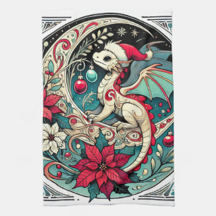 Christmas Dragon                                   Tea Towel