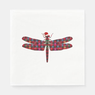 Christmas Dragonfly Napkin