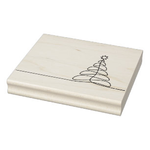 Christmas drawing icon rubber stamp