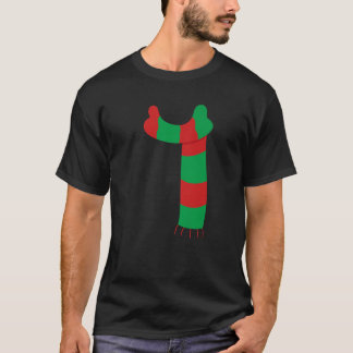 Christmas Dress Up Winter Scarf Necktie Ugly Xmas  T-Shirt