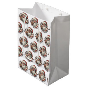 Christmas Drinking Bourbon Party Whiskey Lover Medium Gift Bag
