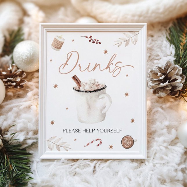 Christmas Drinks Table Sign (Creator Uploaded)