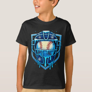 Christmas Drip Baseball Catcher Mask Ice Cream Dri T-Shirt